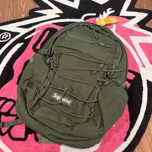 Supreme Logo Backpack (SS25) Olive - Brand New with Bag